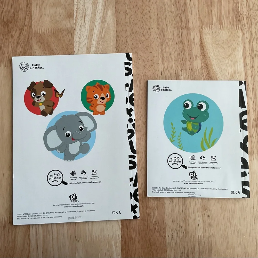 Lot x6 Baby Einstein Books Animal Sound Safari Sound Lets Explore Look & Find